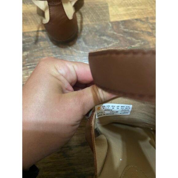 Women's Timberland Cherrybrook Ankle Strap Sandal Olive Full Grain Leather - Picture 3 of 4